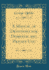 A Manual of Devotions for Domestic and Private Use (Classic Reprint)