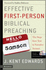 Effective First-Person Biblical Preaching: the Steps From Text to Narrative Sermon