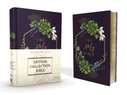 niv artisan collection bible cloth over board navy floral designed edges un