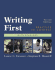 Writing First: Practice in Context With Readings
