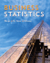 Business Statistics [With Cdrom]