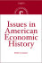 Issues in American Economic History