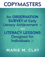 copymasters for an observation survey of early literacy achievement third e