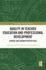 Quality in Teacher Education and Professional Development: Chinese and German Perspectives