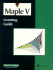 Maple V Learning Guide