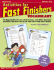 Activities for Fast Finishers: Vocabulary: 55 Reproducible Puzzles, Brain Teasers, and Other Awesome Activities That Kids Can Do on Their Own-and Can't Resist