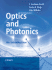 Optics and Photonics