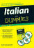 Italian for Dummies Audio Set (for Dummies (Language & Literature)) Format: Audio*/Cd
