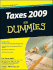 Taxes 2009 for Dummies