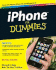 Iphone for Dummies: Includes Iphone 3gs