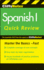 Cliffsnotes Spanish I Quick Review, 2nd Edition