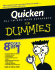 Quicken All-in-One Desk Reference for Dummies