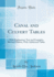 Canal and Culvert Tables: With Explanatory Text and Examples, Revised Edition, With Additional Tables (Classic Reprint)