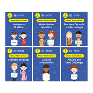 math no problem collection of 6 workbooks grade 5 ages 10 11