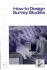 How to Design Survey Studies (Survey Kit Second Edition 6 6)