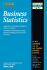 Business Statistics (Barron's Business Review Series)