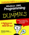 Windows 2000 Programming for Dummies