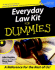 Everyday Law Kit for Dummies [With Cdrom]
