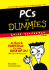 Pcs for Dummies Quick Reference