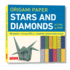 Origami Paper Stars and Diamonds 6"-96 Sheets Format: Kit