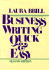 Business Writing Quick & Easy