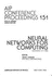 Neural Networks for Computing: Snowbird, Ut 1986