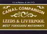 Pearsons Canal Companion: Leeds & Liverpool-West Yorkshire Waterways