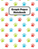 Graph Paper Notebook: Paw Print Grid Paper Quad Ruled 4 Squares Per Inch Large Graphing Paper 8.5" By 11"