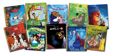 Disney Movies Little Golden Book Bundle 35-Copy Set
