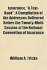 Insurance, "a Text-book": A Compilation of the Addresses Delivered Before the Twenty-ninth Session of the National Convention of Insurance Commissioners, Held at Milwaukee, Wisconsin, September 13-16, 1898