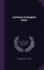 Lectures on English Poets