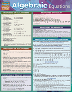 algebraic equations quickstudy laminated reference guide