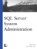 Sql Server System Administration