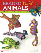 beaded wild animals puffy critters for key chains dangles and jewelry 10 pr