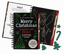merry christmas scratch and sketch an art activity book for aspiring artist