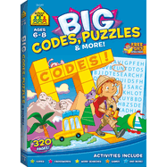 school zone big codes puzzles and more workbook 320 pages ages 6 to 8 kinde