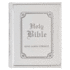Kjv Holy Bible, Classically Illustrated Heirloom Family Bible, Faux Leather Hardcover-Ribbon Markers, King James Version, White/Silver