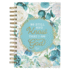 Christian Art Gifts Journal W/Scripture for Women Be Still and Know Ps. 46: 10 Teal 192 Ruled Pages, Large Hardcover Notebook, Wire Bound