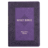 KJV Study Bible, Large Print Faux Leather - Thumb Index, King James Version Holy Bible, Purple Two-Tone