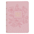 Kjv Holy Bible, Compact Large Print Faux Leather Red Letter Edition Ribbon Marker, King James Version, Ballet Pink Floral