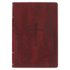 KJV Holy Bible, Thinline Large Print Faux Leather Red Letter Edition - Thumb Index & Ribbon Marker, King James Version, Burgundy