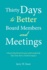 Thirty Days to Better Board Members and Meetings