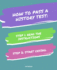 Notebook How to Pass a History Test: Read the Instructions Start Crying 7, 5x9, 25