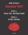 Notebook How to Pass a Biology Test: Read the Instructions Start Crying 7, 5x9, 25