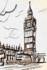 London Drawing Internet Password Logbook: Protect Usernames and Passwords, Trendy Password Keeper Social Media Notebook Blogger Diary to Write in