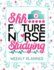 Shh Future Nurse Studying Weekly Planner: Calendar With to-Do List and Space for Notes, Vertical Undated Pages, Cute Floral Cover, Nice Gift for Nurses and Medical Students, Funny Nurse Gifts