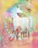 Alyssa: Colorful Rainbow Unicorn-100 Pages 8"X10" Girl's Composition Wide Ruled Notebook