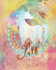 Ava: Colorful Rainbow Unicorn-100 Pages 8"X10" Girl's Composition Wide Ruled Notebook