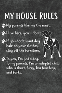 my house rules notebook journal 110 blank lined papers 6x9 personalized cus