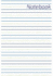 Notebook: (7" X 10") Notebook (150 Pages-College Ruled Notepad)